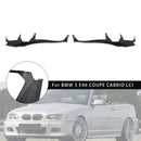 L+R paar bovenste koplampafdekstripset voor BMW 3 E46 COUPE CABRIO LCI-5