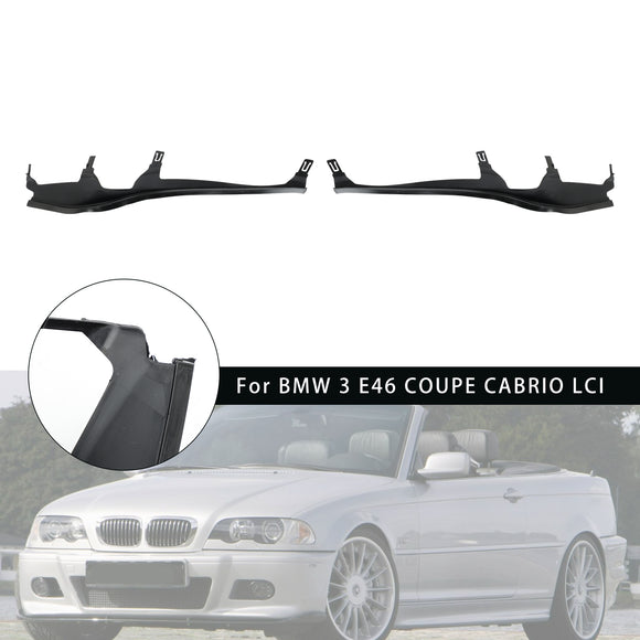 L+R paar bovenste koplampafdekstripset voor BMW 3 E46 COUPE CABRIO LCI