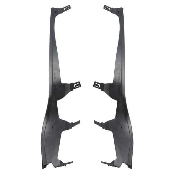 L+R paar bovenste koplampafdekstripset voor BMW 3 E46 COUPE CABRIO LCI