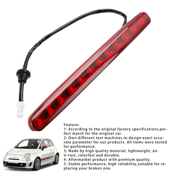 Lámpara de luz de freno trasera de montaje alto para FIAT 500 CONVERTIBLE 2009-2018