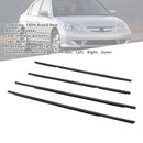 4pcs Weatherstrip Window Seal 72410S5A003 For Honda Civic 2001-2005-4