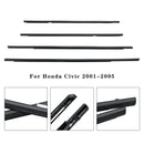 4pcs Weatherstrip Window Seal 72410S5A003 For Honda Civic 2001-2005-6