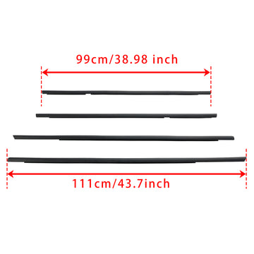 4pcs Weatherstrip Window Seal 72410S5A003 For Honda Civic 2001-2005 - 0