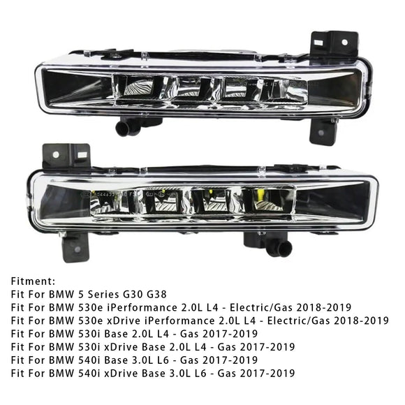 Coppia fendinebbia anteriori a LED per marcia diurna per BMW G30 G38 17-19 63177349131