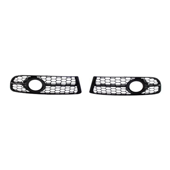 2005-2008 audi a4 s-line/s4 b7 favo de mel grade de luz de nevoeiro amortecedor dianteiro inferior grill preto capa 8e0807681f 8e0807682f