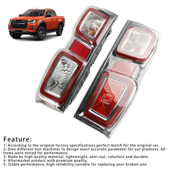 Lámpara de luz trasera LED L+R para camioneta Isuzu D-max 2020-2022 RHD