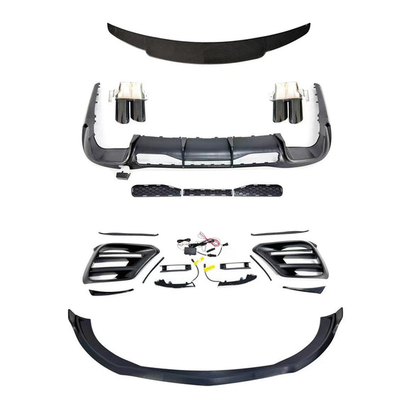 2021-2023 Mercedes S-Class W223 S350 S400 S450 S500 S580 Body Kit Bumper Upgrade To Brabus Style