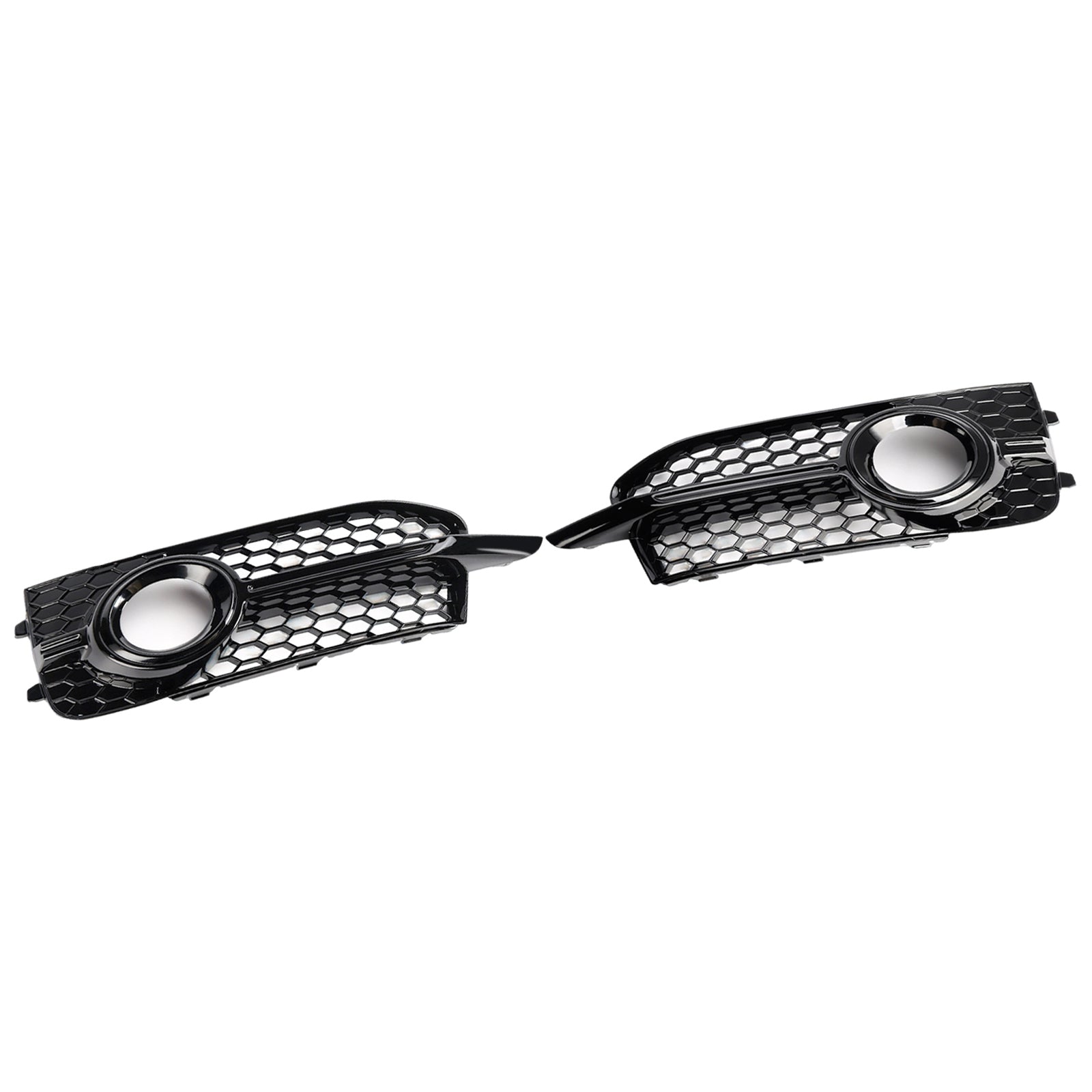 2011-2014 Audi A1 S-Line 8x 2PCS BURGLE BUTUR PAUDRE BABLE COUVERTURE COURNE BLACK HEALKCOMB