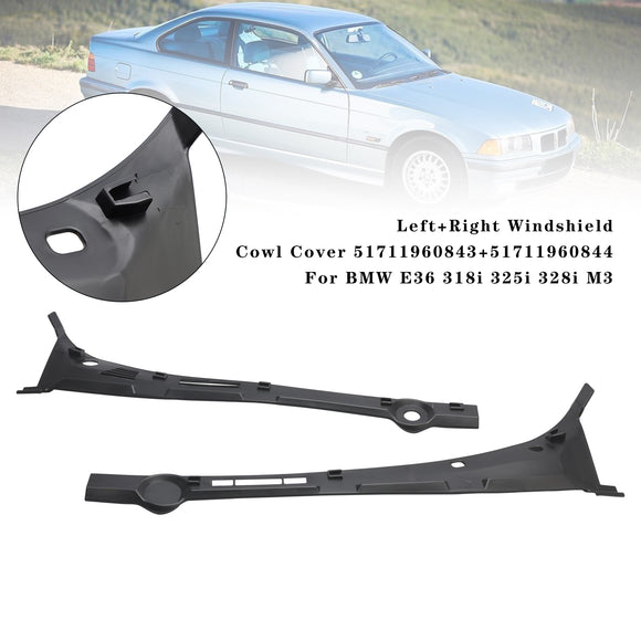 Vasen+oikea tuulilasin kopan kansi 51711960843 44 BMW E36 318i 325i 328i M3 1992-1999