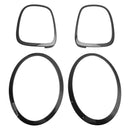 4PCS Headlight TailLight Trim Surround Bezel Ring Set For MINI F55 F56 F57-1