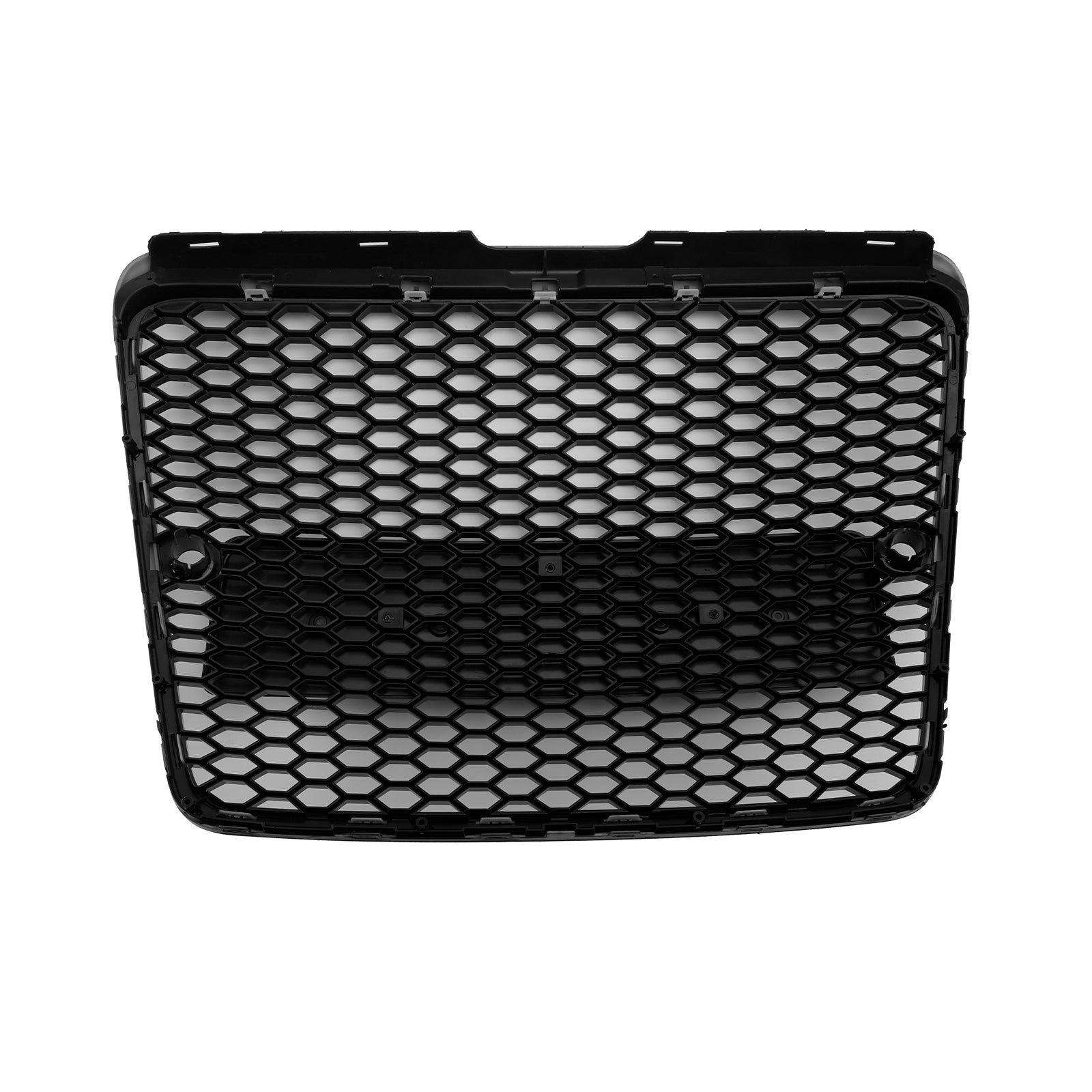 Rejilla de parachoques delantera en forma de panal de abeja negra compatible con Audi A6 C6 2004-2008 antes del rediseño