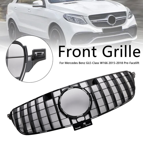 Grade dianteira estilo GT para Mercedes-Benz Classe GLE W166 2015-2018