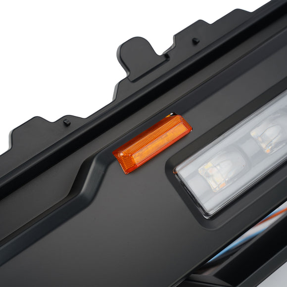 Griglia nera della griglia del paraurti anteriore Toyota Tacoma 2024-2026 con barra luminosa<lAMP>Luce LED