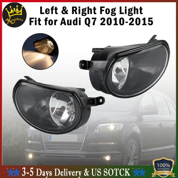 Front Right & Left Bumper Halogen Fog Light Fog Lamp For AUDI Q7 2010-2015