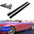 Paar Seitenschwellerverlängerungen, Splitter, glänzend schwarz, für BMW VW Golf MK5 MK6 MK7 CC Ford Mustang Focus RS ST-3