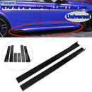 Paar Seitenschwellerverlängerungen, Splitter, glänzend schwarz, für BMW VW Golf MK5 MK6 MK7 CC Ford Mustang Focus RS ST-1