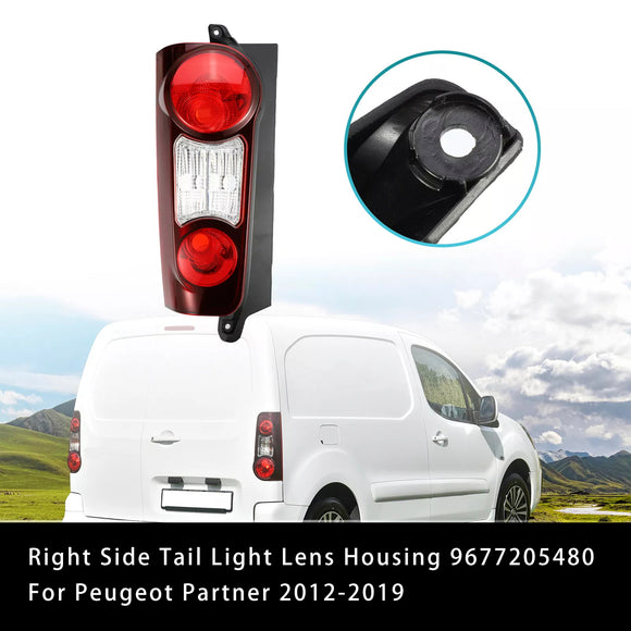 Right Side Tail Light Lens Housing 9677205480 For Peugeot Partner 2012-2019
