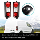 Left+Right Side Tail Light Lens Housing For Peugeot Partner 2012-2019-3