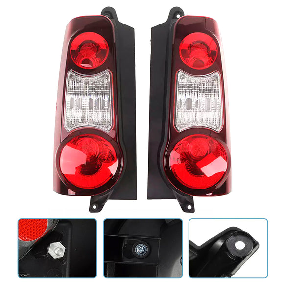 Left+Right Side Tail Light Lens Housing For Peugeot Partner 2012-2019