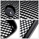 Rejilla de parachoques delantero estilo XF-R compatible con Jaguar XF 2012-2015 negro brillante-10