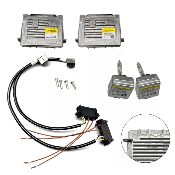 2x Xenon Ballast &amp; HID D3S Light Bulb Wire Kit Control Unit For GMC Acadia 2013-2016