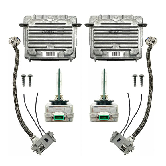 2x Xenon Ballast &amp; HID D3S Light Bulb Wire Kit Control Unit For GMC Acadia 2013-2016