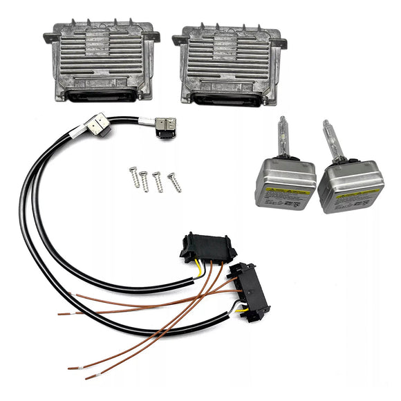 2x Xenon Ballast &amp; HID D3S Light Bulb Wire Kit Control Unit For GMC Acadia 2013-2016