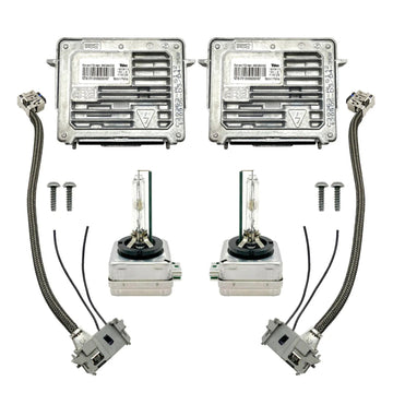 2x Xenon Ballast &amp; HID D3S Light Bulb Wire Kit Control Unit For GMC Acadia 2013-2016