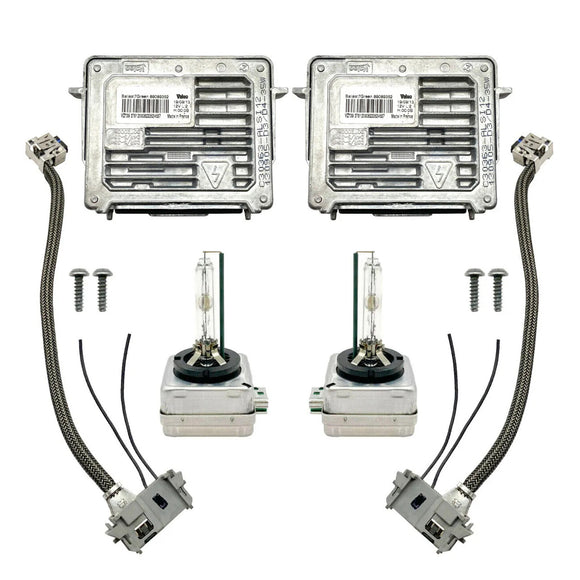 2x Xenon Ballast &amp; HID D3S Light Bulb Wire Kit Control Unit For GMC Acadia 2013-2016