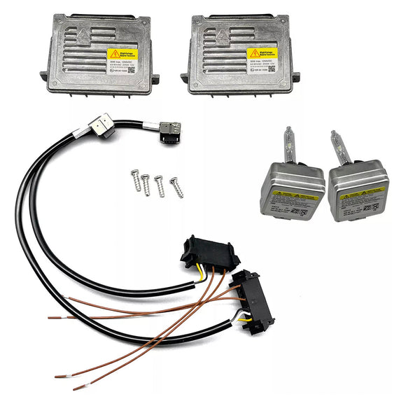 2x Xenon Ballast &amp; HID D3S Light Bulb Wire Kit Control Unit For GMC Acadia 2013-2016