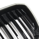 Dubbele Slat Glanzend Zwart Front Nier Grill Grille Fit BMW IX3 G08 LCI 2022-2024-8