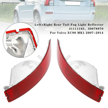 Volvo XC90 MK1 2007-2014 Left+Right Rear Tail Fog Light Reflector 30678970 31213647 - 0