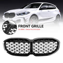 2019-2024 BMW 1 Series F40 118i 120i 116d 118d M135i Front Kidney Grill Diamond Gloss Black Grille-3