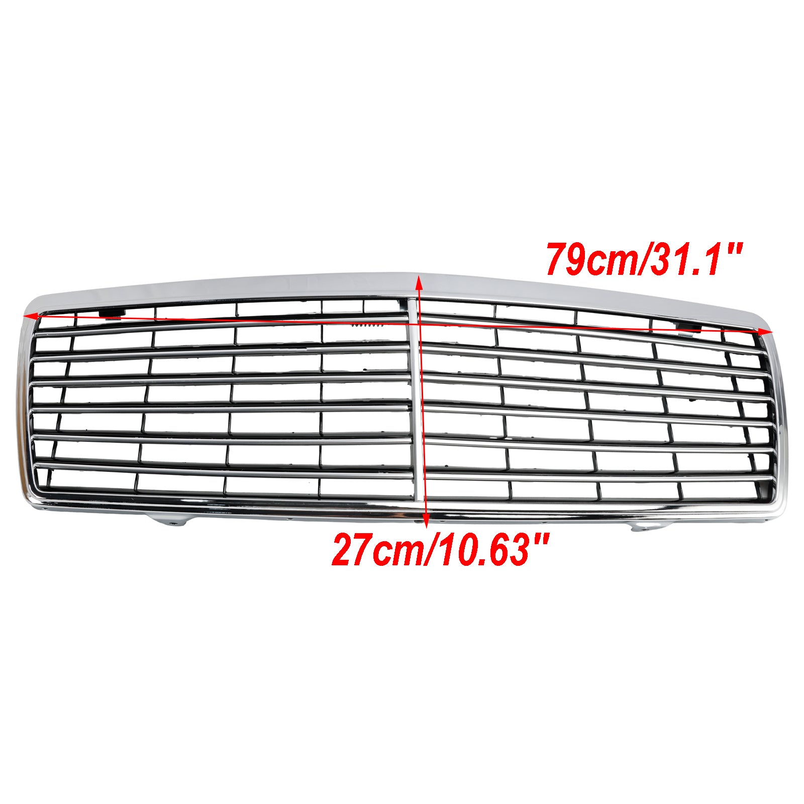 Grille de pare-chocs avant chromée pour Mercedes Benz Classe S W140 S300 S320 S350 S400 S420 S500 4 portes 1992-1998 - 0