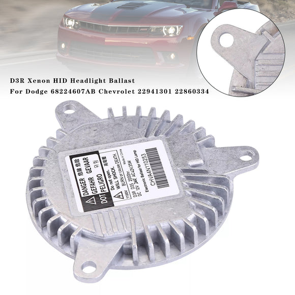 D3R Xenon HID Headlight Ballast For Dodge 68224607AB Chevrolet 22941301 22860334 2014-2019