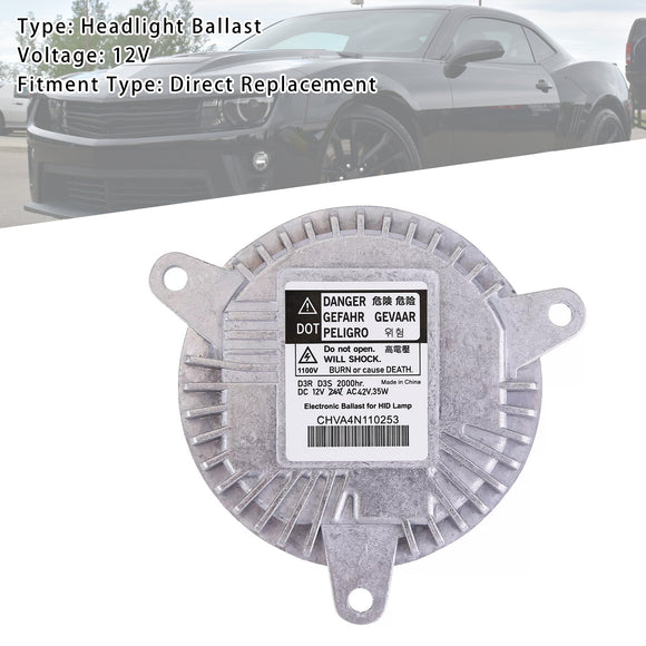 D3R Xenon HID Headlight Ballast For Dodge 68224607AB Chevrolet 22941301 22860334 2014-2019