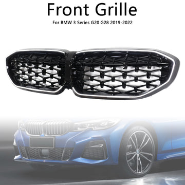 Black Diamond Niergrille Grill 51138072085 Fit BMW 3 Serie G20 2019-2022 - 0