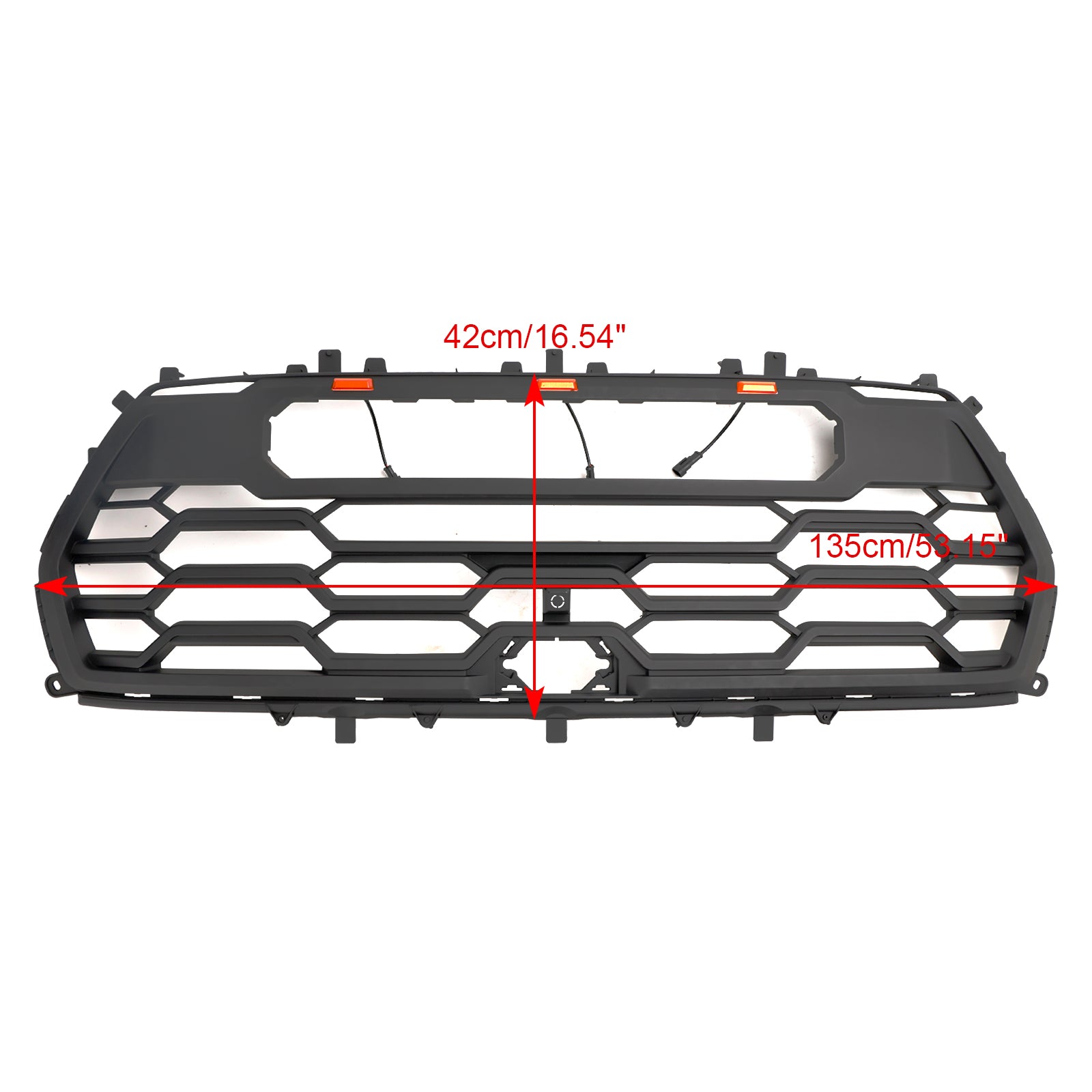 Grille de pare-chocs avant de remplacement TRD PRO pour Toyota Sequoia 2022-2024 Grille noire - 0