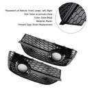Cubiertas de luz antiniebla delantera estilo panal RSQ3 para Audi Q3 2013-2015 negro brillante-6