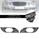 Mercedes Benz Classe E W211 E280/300/320/350/550/E63 2007-2009 Set di finiture per fendinebbia 2 pezzi-3