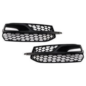 2013-2016 Audi S3/A3 Sline 8V calandre inférieure en nid d'abeille pare-chocs avant couvercle de phare antibrouillard noir Grill 8V3807681L 8V3807681K