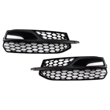 2013-2016 Audi S3 8V Honeycomb Lower Grille Front Bumper Fog Light Cover Black Grill 8V3807681L 8V3807681K