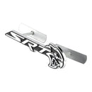 Emblema da grade dianteira SRT Hellcat para carregador Challenger SRT emblema cromado preto/vermelho cromado/vermelho preto-15