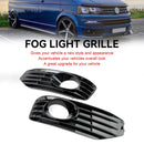 Volkswagen 2010-2015 Transporter Caravelle T5 T5.1 S-Line Lámpara antiniebla Cubierta de luz Inserto S-line Grill Negro brillante-3