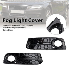 Grille de phare antibrouillard avant en nid d'abeille, 2 pièces, 8KD807681, pour Audi A4 B8 2009 – 2012