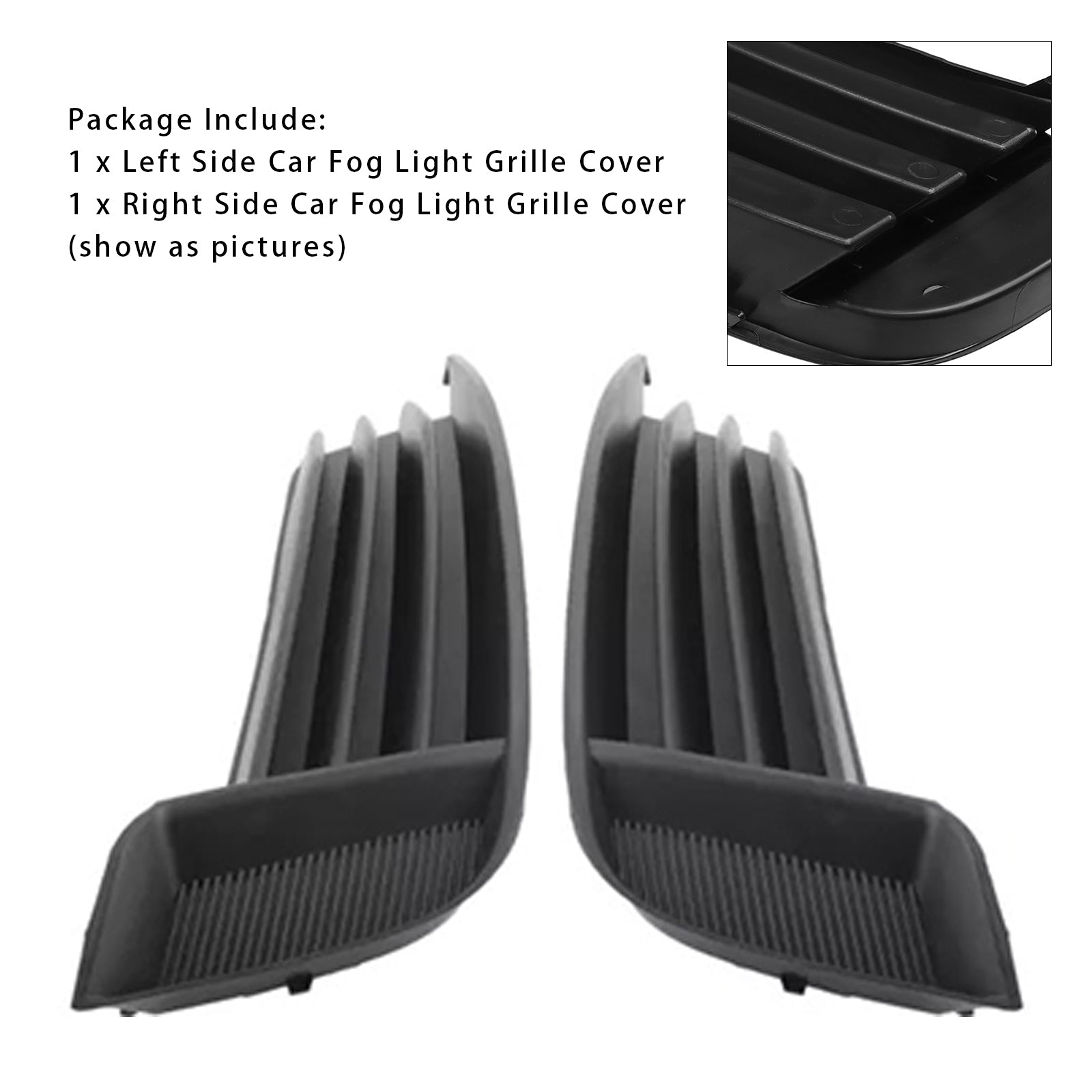 2x Auto vordere Stoßfänger Nebel-Lichtgrilles für Audi A3 S3 2013-2017