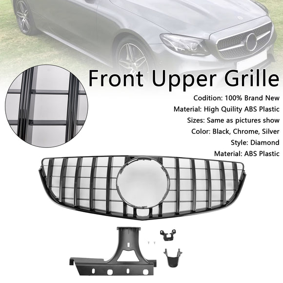 Mercedes Benz Classe E 2014-2017 W207 Grille de remplacement noire pour pare-chocs avant de style C207 Coupé GTR