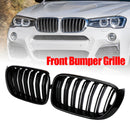 2014-2017 BMW X3 F25 xDrive28i/xDrive35i/sDrive18d/xDrive20d/xDrive30d Front Bumper Kidney Grille Gloss Black Grill-16