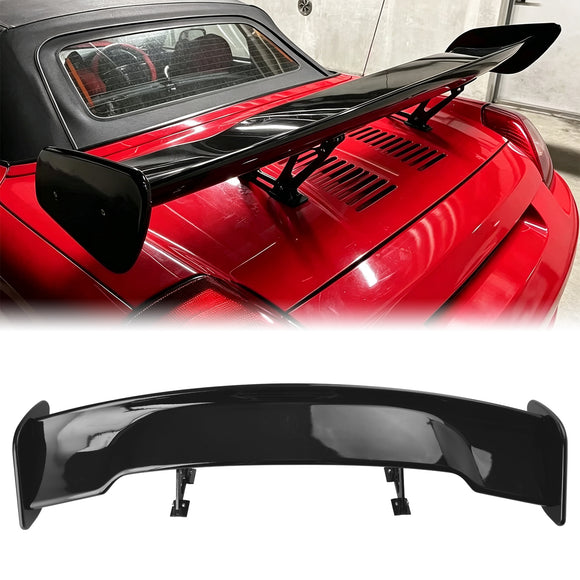 57' 145cm Universal Racing GT Style Down Force Trunk Spoiler Wing Gloss Black