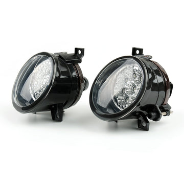 2003-2008 VW Touran Pair Front LED Powered Front Fog Lights Bright White 1K0941699